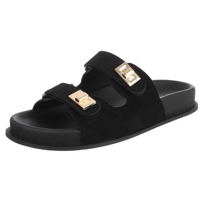 Pantoletten für Damen in Schwarz