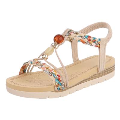Riemchensandalen für Damen in Beige