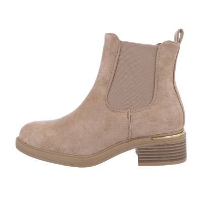 Classic ankle boots for women in light-brown