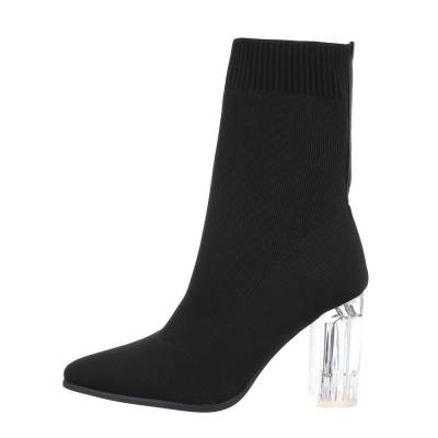 Heeled ankle boots for women in black
