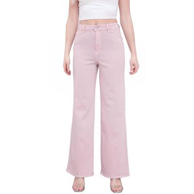 Relaxed fit jeans for women in light-pink