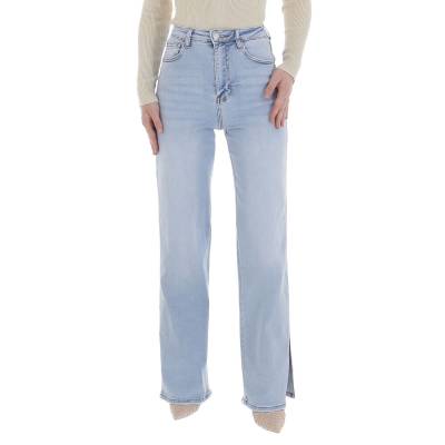 Relaxed fit jeans for women in light-blue