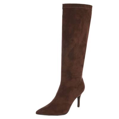 Heeled boots for women in brown