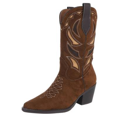Western- & Bikerstiefel für Damen in Braun