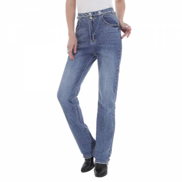 High Waist Jeans für Damen in Blau