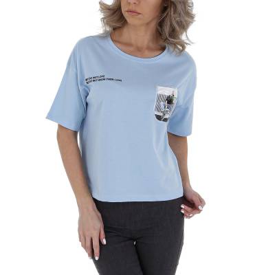 T-Shirt für Damen in Hellblau