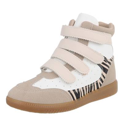 Sneakers High für Damen in Beige und Braun