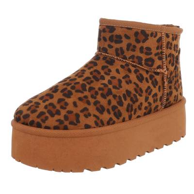 Snowboots für Damen in Camel und Braun