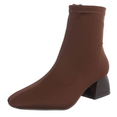 Classic ankle boots for women in brown