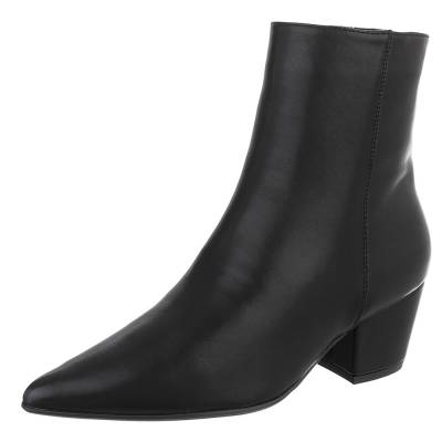 Cowboy & biker ankle boots for women in black