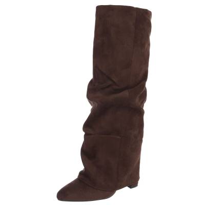 High-Heel Stiefel für Damen in Braun