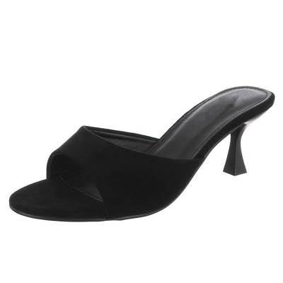 Pantoletten für Damen in Schwarz