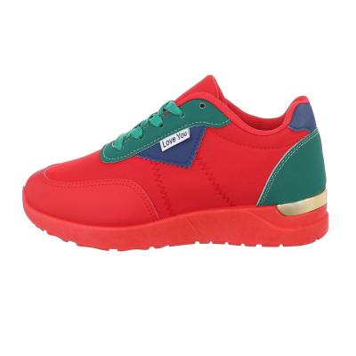 Sneakers Low für Damen in Rot und Grün