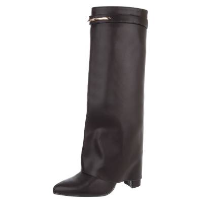Heeled boots for women in brown