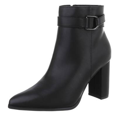 Heeled ankle boots for women in black
