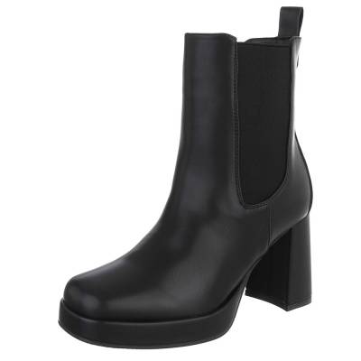 High-Heel Stiefeletten für Damen in Schwarz