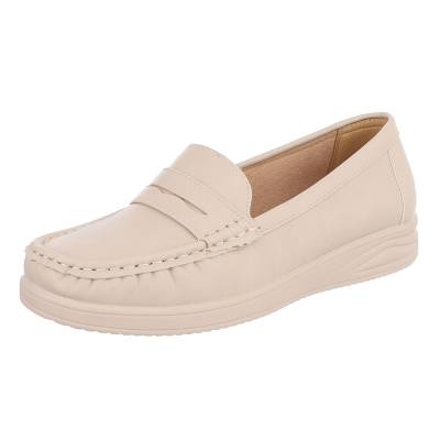 Loafers for women in beige