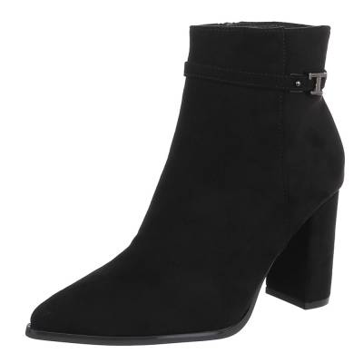 Heeled ankle boots for women in black