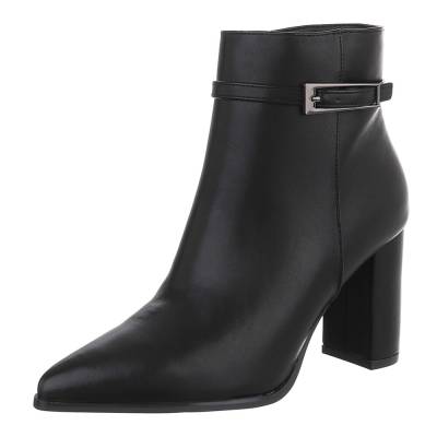Heeled ankle boots for women in black