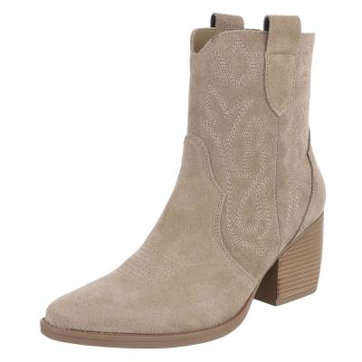 Western- & Bikerboots für Damen in Grau und Grün