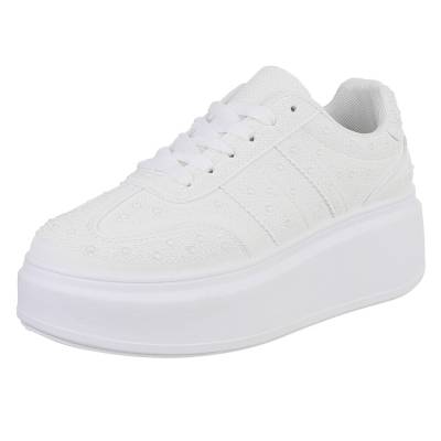 Low-top sneakers for women in white
