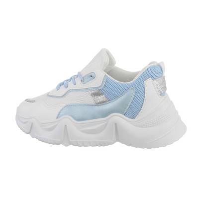 Sneakers low für Damen in Weiß und Blau