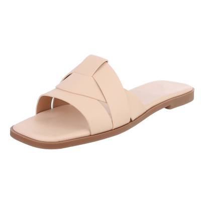 Mules for women in beige