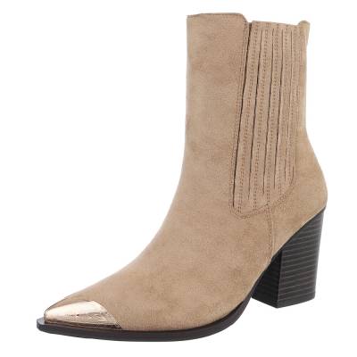 Western- & Bikerboots für Damen in Hellbraun
