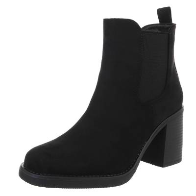 High-Heel Stiefeletten für Damen in Schwarz