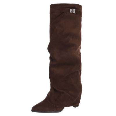 Heeled boots for women in brown