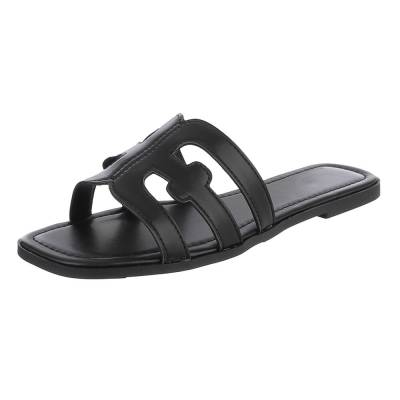 Pantoletten für Damen in Schwarz