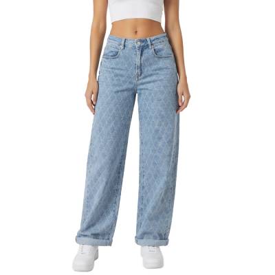 Relaxed Fit Jeans für Damen in Hellblau