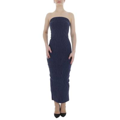 Stretch dress for women in dark-blue
