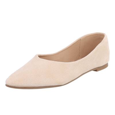 Klassische Ballerinas für Damen in Beige