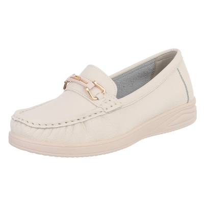 Loafers for women in creme