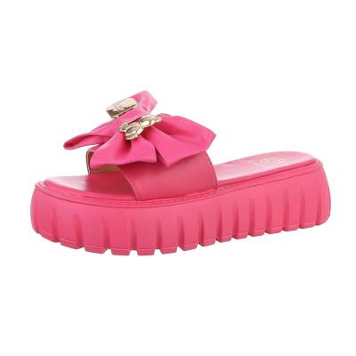 Platform sandals for women in pink