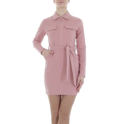 Stretch dress for women in dusky pink