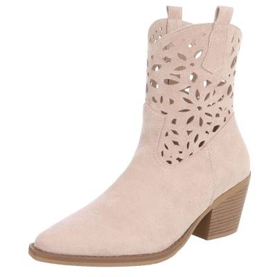 Summer boots for women in beige