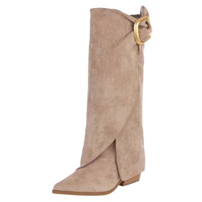 Classic boots for women in light-brown
