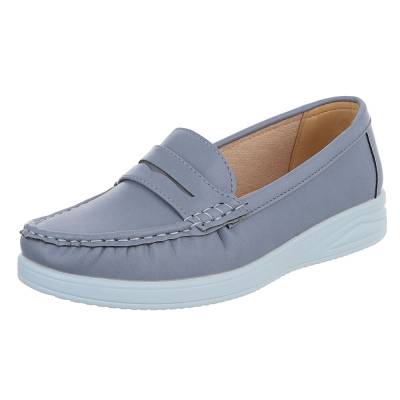 Loafers for women in light-blue