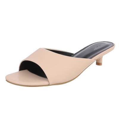 Pantoletten für Damen in Apricot