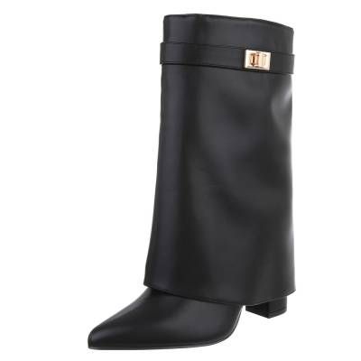 High-Heel Stiefel für Damen in Schwarz