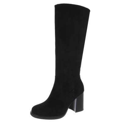 High-Heel Stiefel für Damen in Schwarz