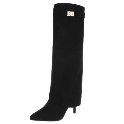 High-Heel Stiefel für Damen in Schwarz