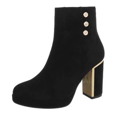 High-Heel Stiefeletten für Damen in Schwarz