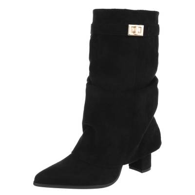 Heeled boots for women in black