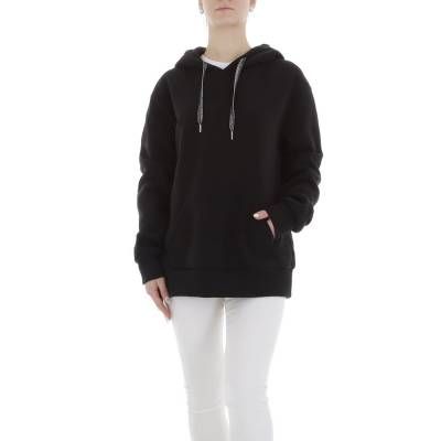 Sweatjacke für Damen in Schwarz