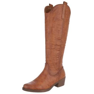 Western- & Bikerstiefel für Damen in Camel