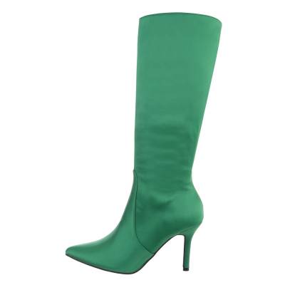 High-Heel Stiefel für Damen in Grün