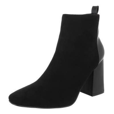 High-Heel Stiefeletten für Damen in Schwarz